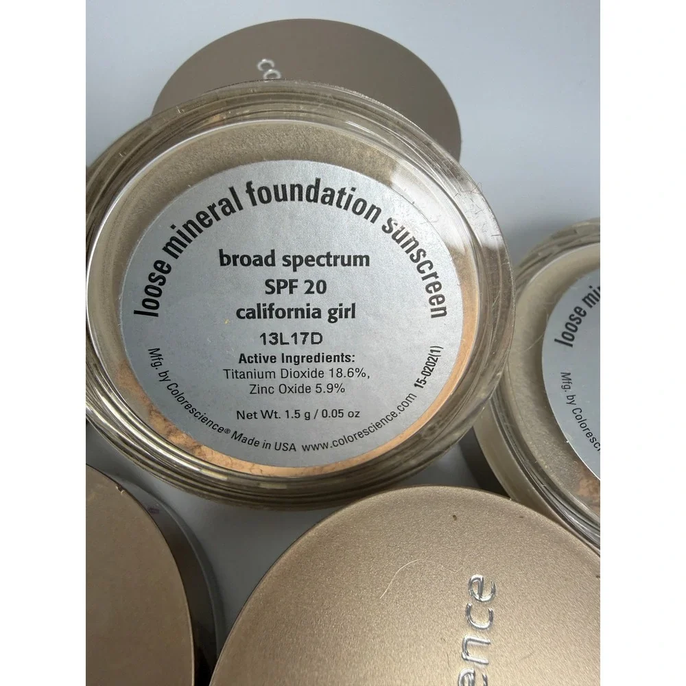 Colorescience Loose Mineral Foundation Sunscreen SPF 20 California Girl‎ 5 Jars